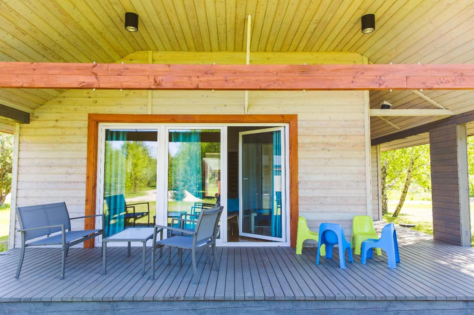 Surf Domki Habenda Z Sauna Ogrodowa Sarbsk Exteriér fotografie